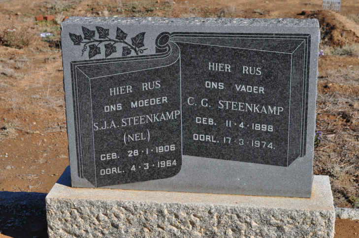 STEENKAMP C.G. 1898-1974 &amp; S.J.A. NEL 1906-1964