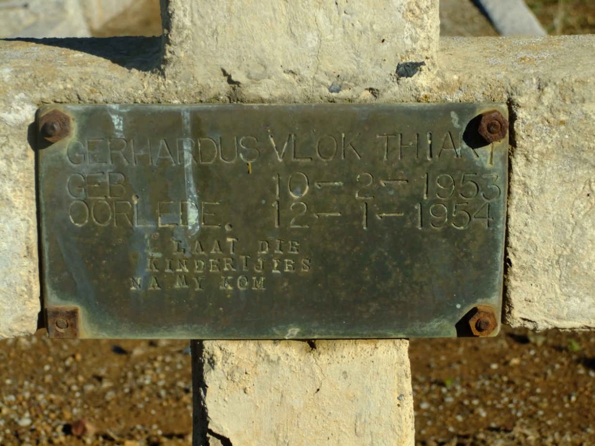 THIART Gerhardus Vlok 1953-1954