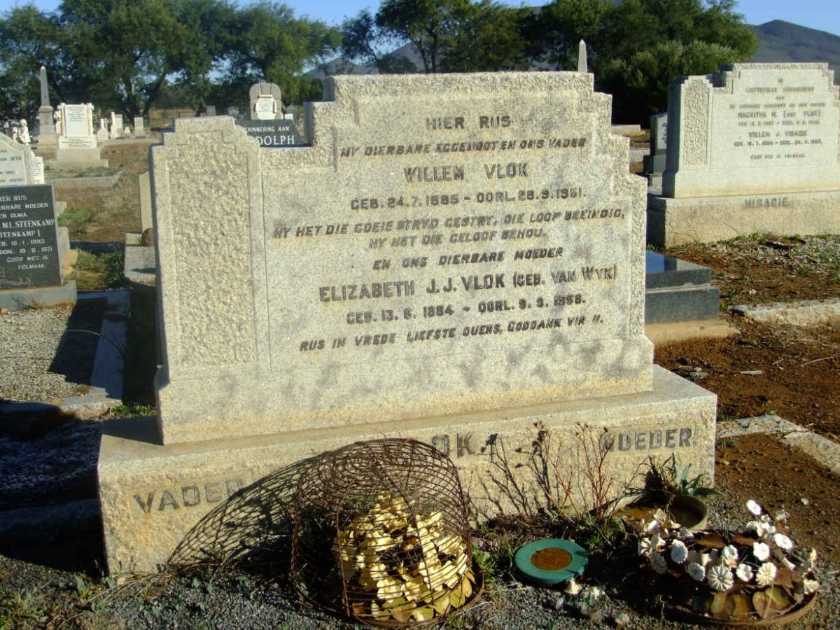VLOK Willem 1885-1951 &amp; Elizabeth J.J. VAN WYK 1884-1958