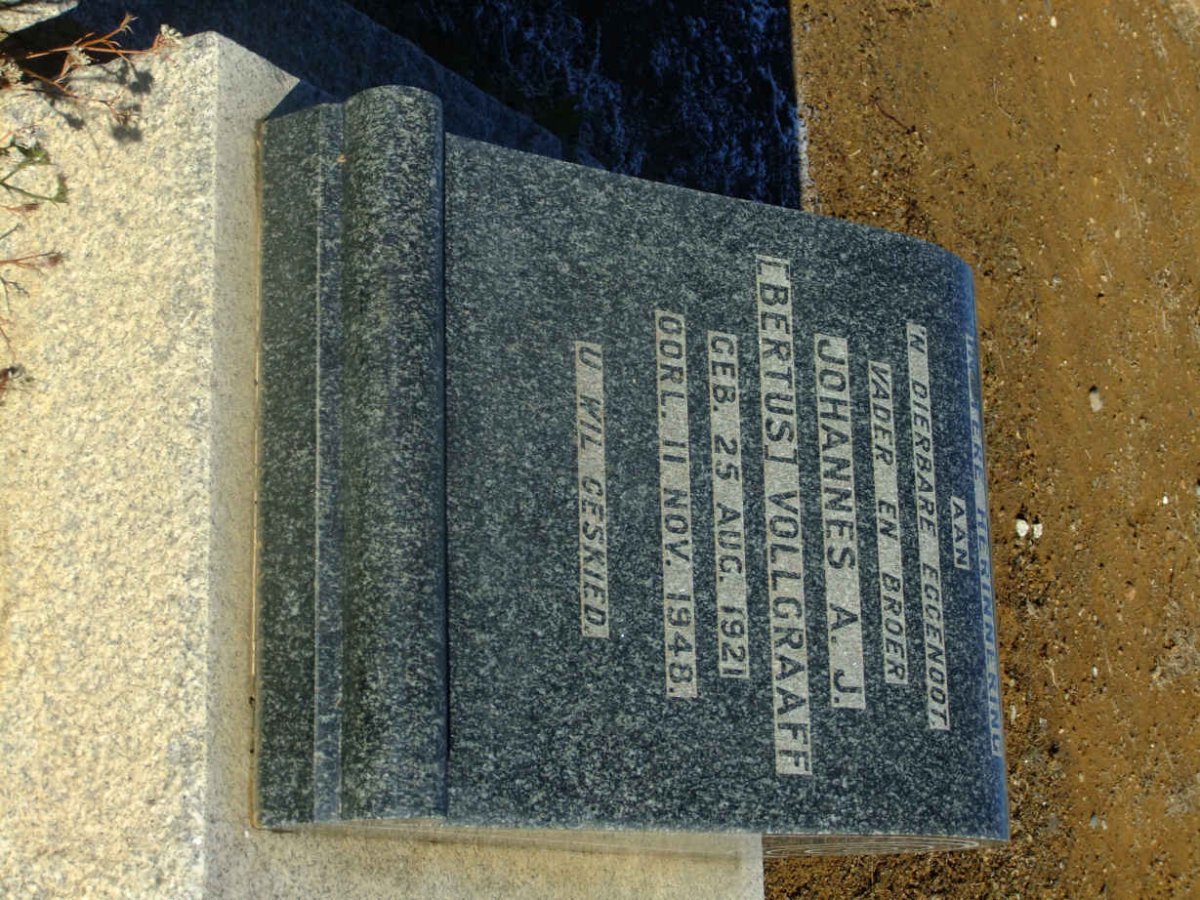 VOLLGRAAFF Johannes A.J. 1921-1948