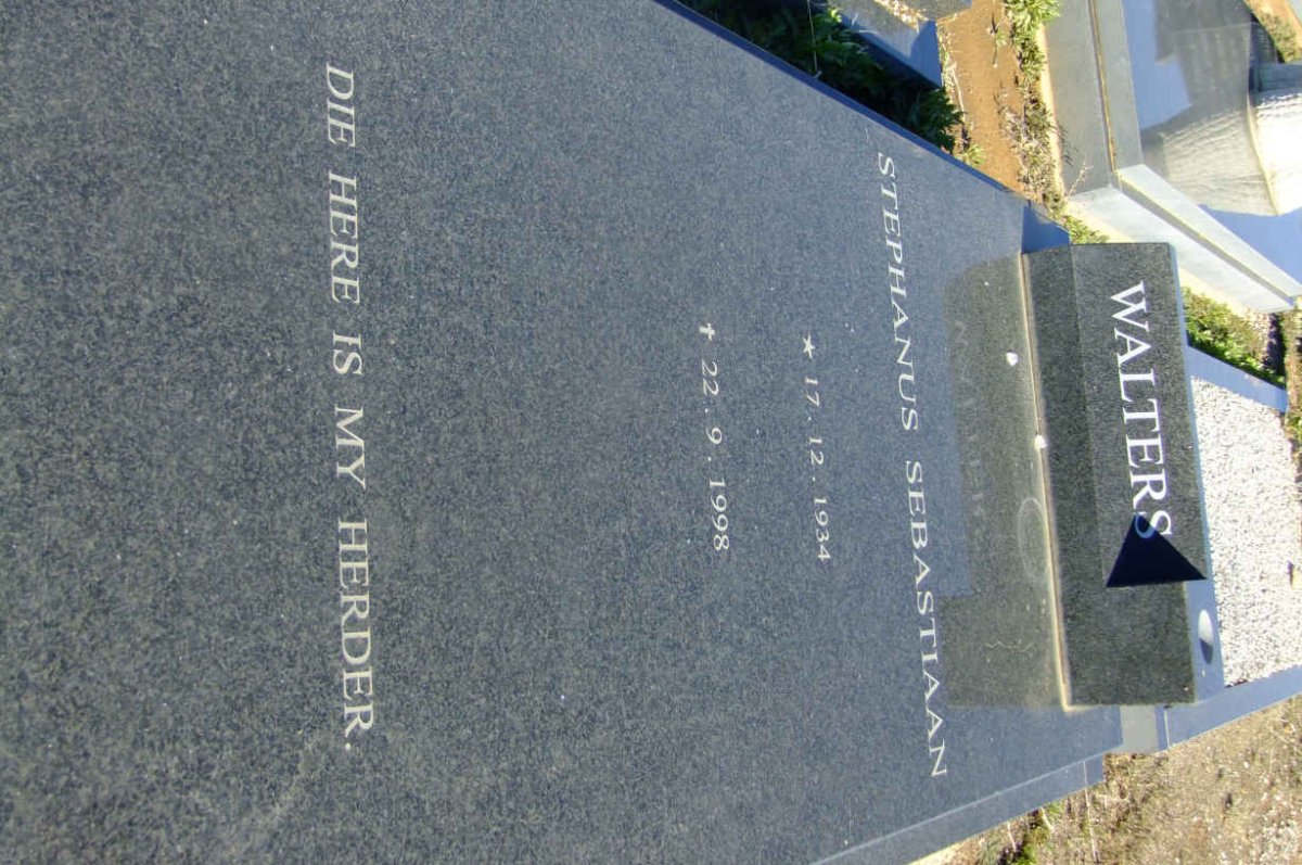 WALTERS Stephanus Sebastiaan 1934-1998