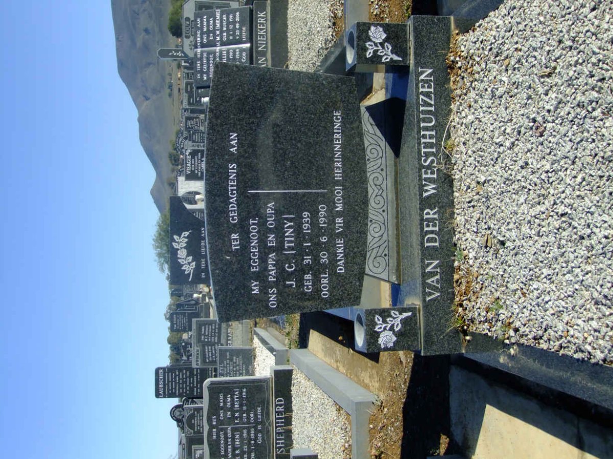 WESTHUIZEN J.C., van der 1939-1990