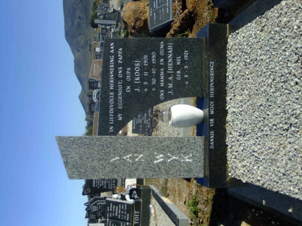 WYK J., van 1901-1990 &amp; J.M.A. NEL 1921-