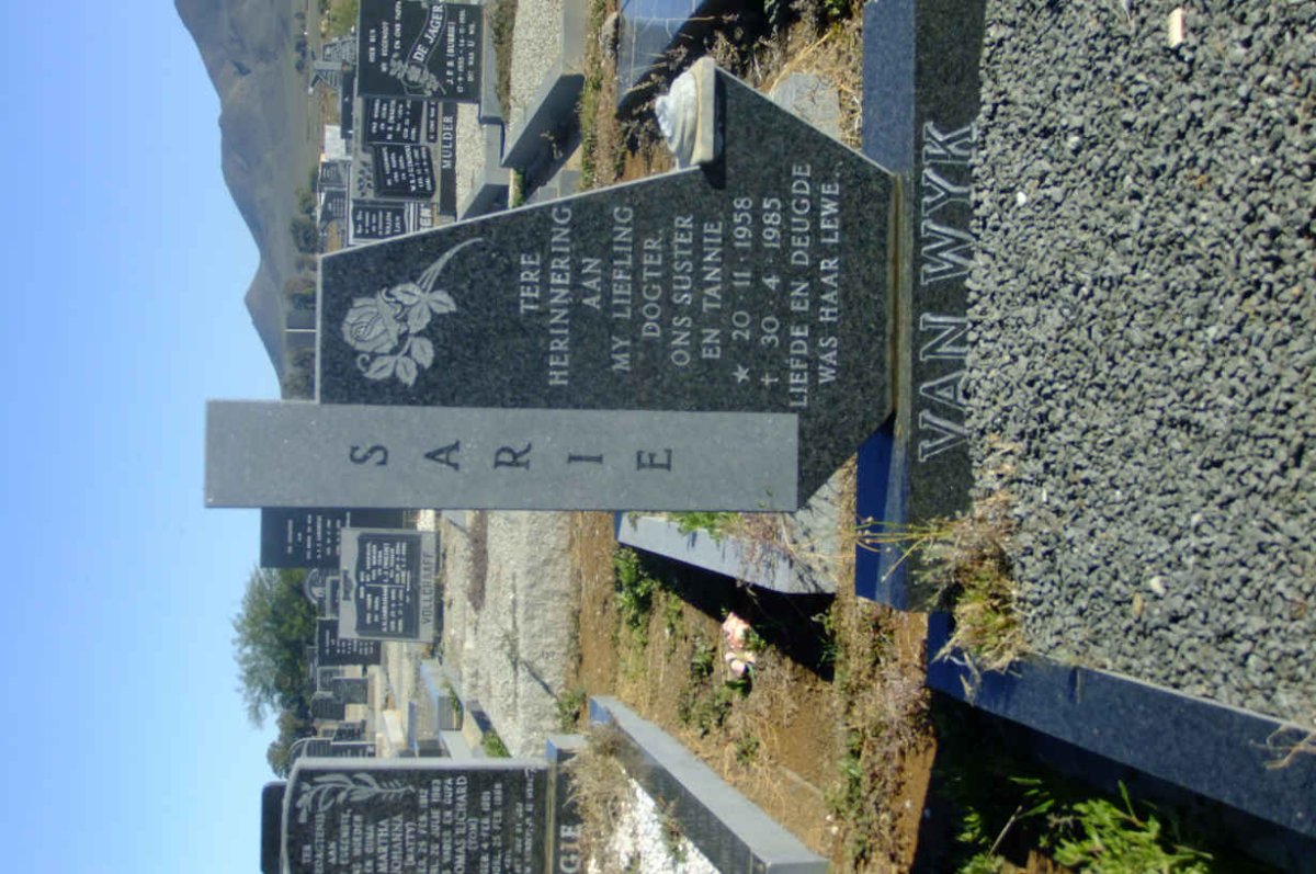 WYK Sarie, van 1958-1985