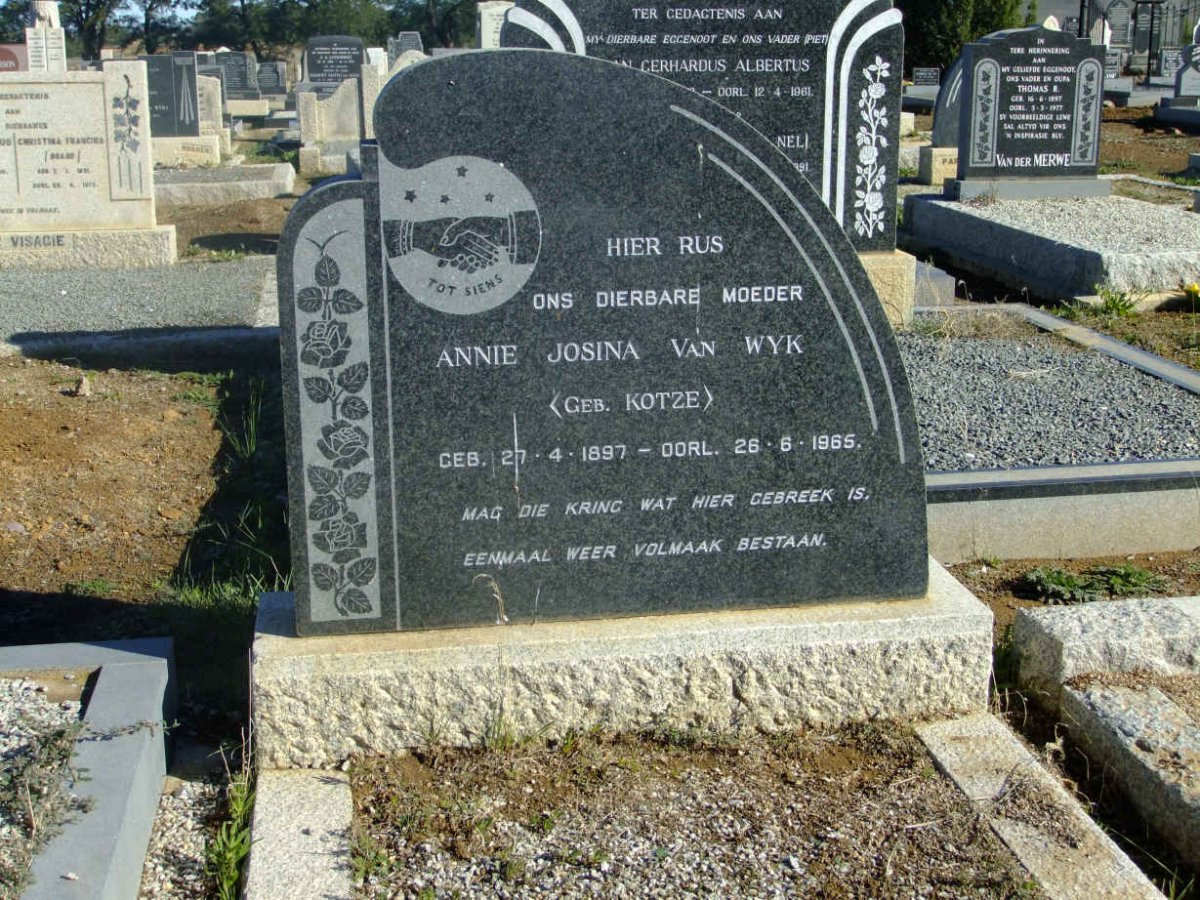 WYK Annie Josina, van nee KOTZE 1897-1965