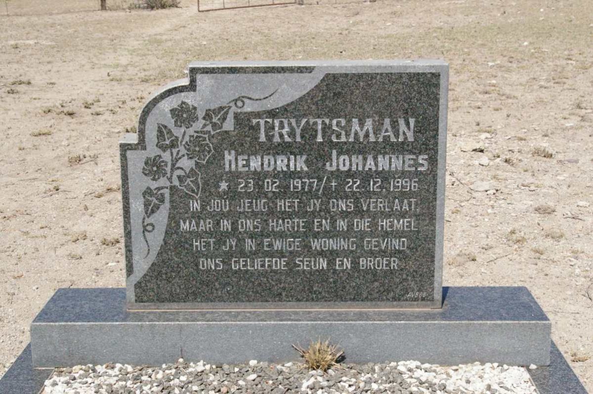 TRYTSMAN Hendrik Johannes 1977-1996