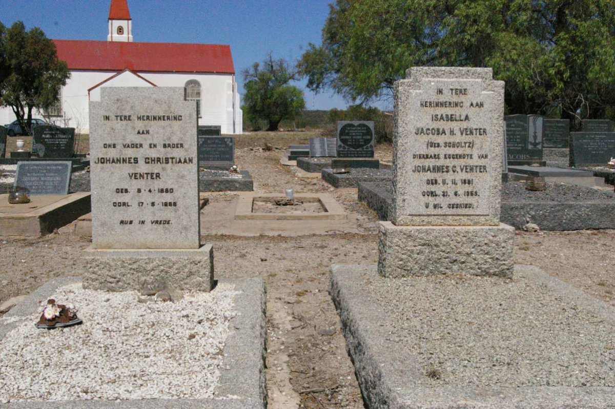 VENTER Johannes Christiaan 1880-1966 &amp; Isabella Jacoba H. SCHOLTZ 1881-1959