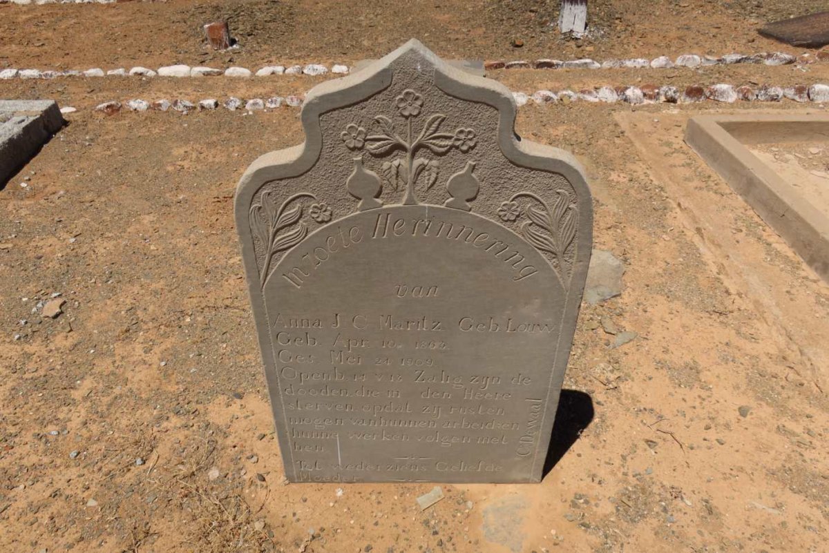 MARITZ Anna J.C. nee LOUW 1863-1909