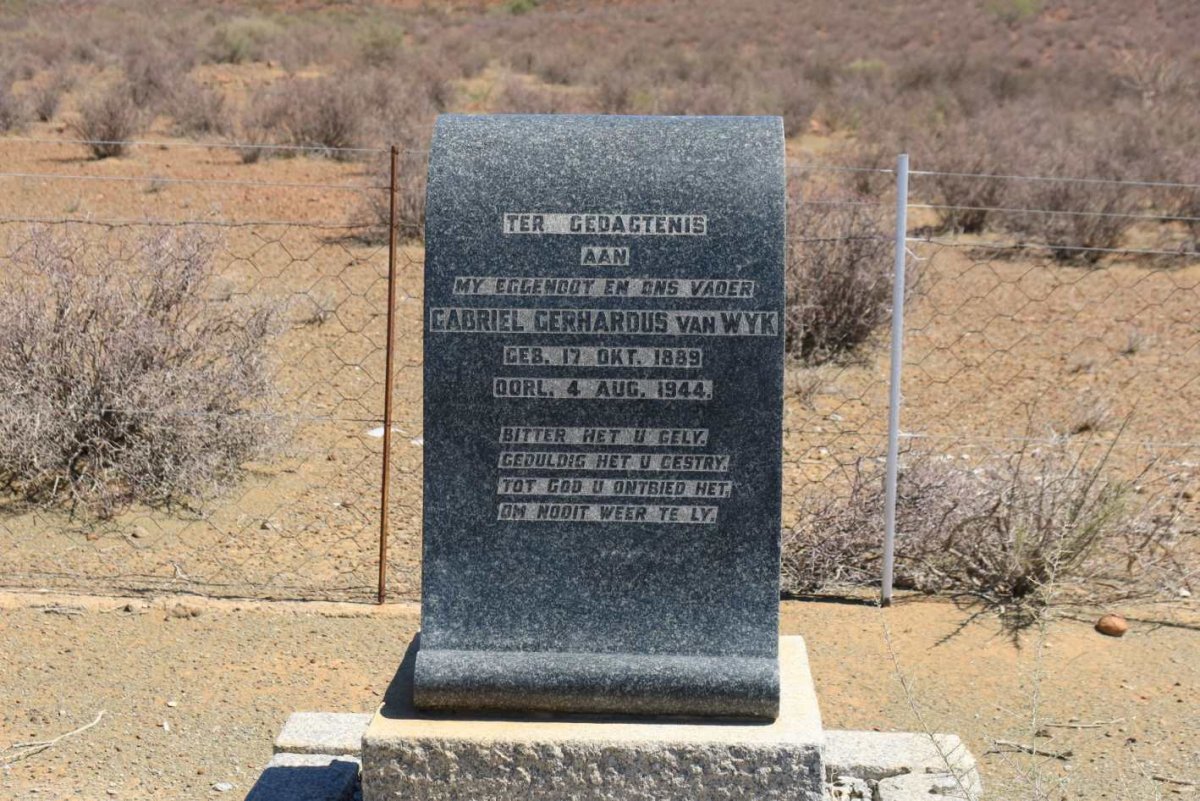 WYK Gabriel Gerhardus, van 1889-1944