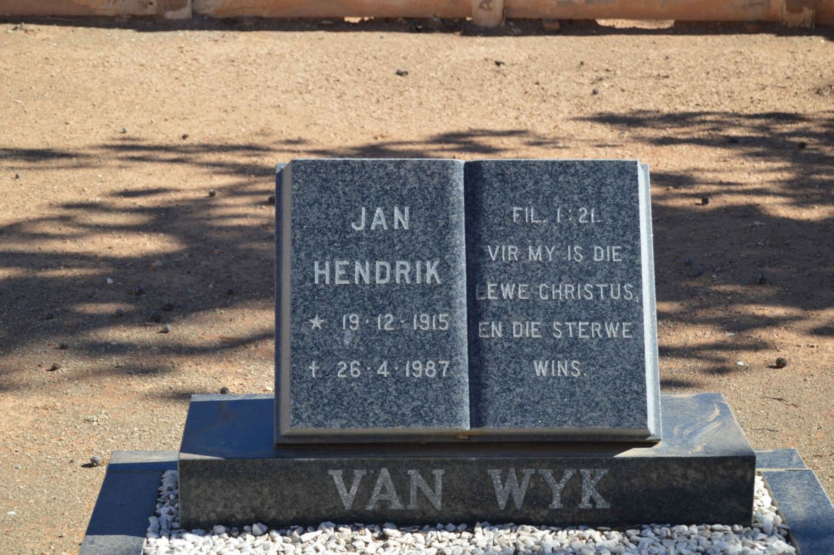 WYK Jan Hendrik, van 1915-1987