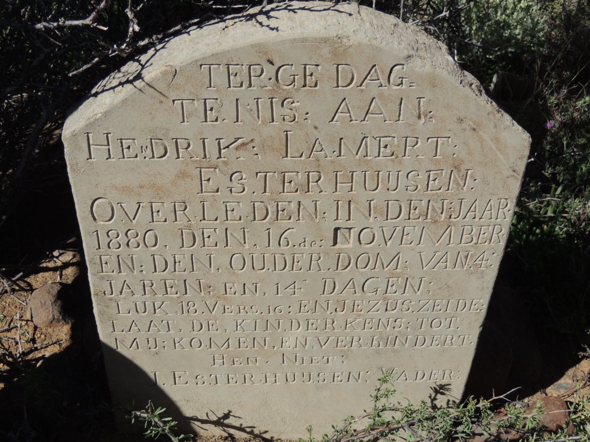 ESTERHUIJSEN Hendrik Lamert -1880