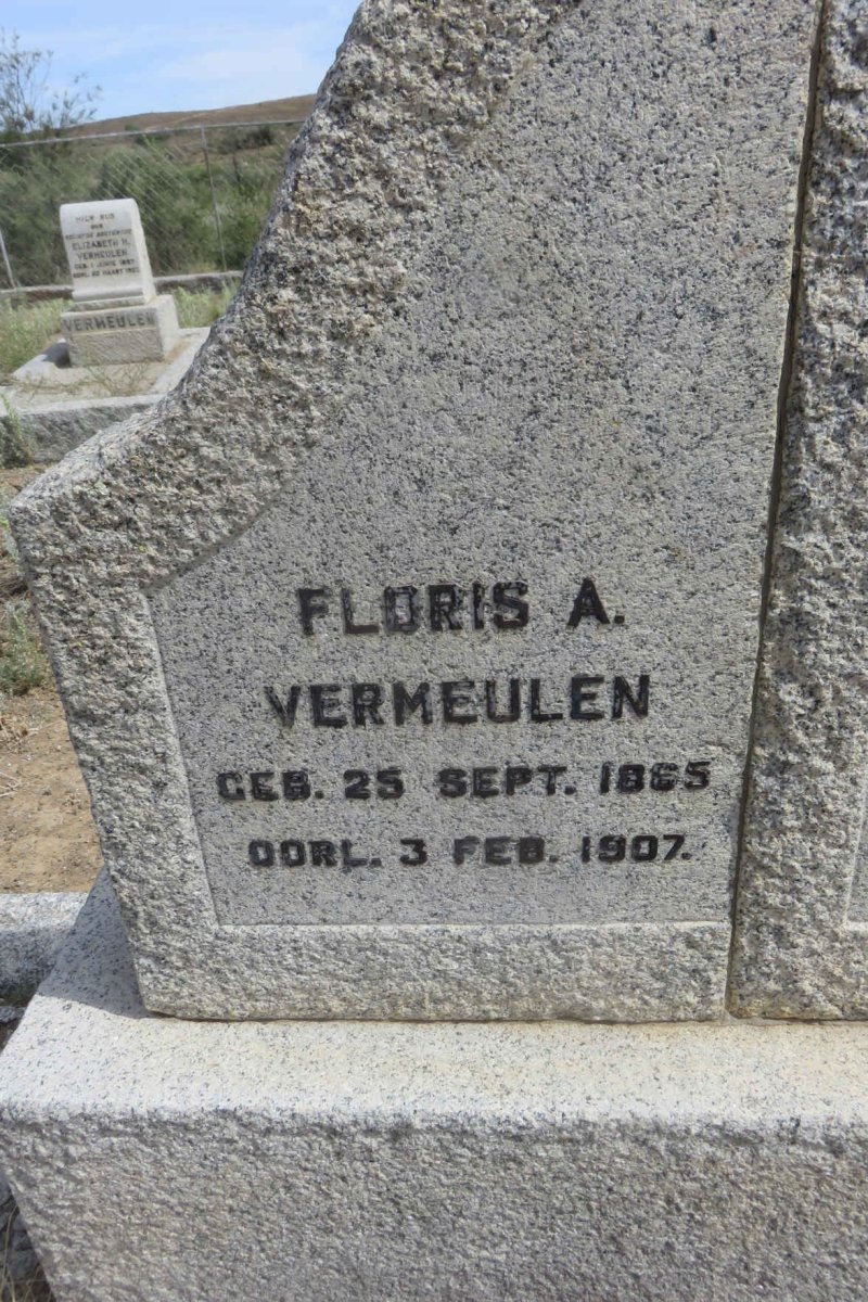VERMEULEN Floris A. 1865-1907 :: VIVIERS Jacobus H. 1879-1952 &amp; Elizabeth H. VAN WYK formerly VERMEULEN 1876-1963