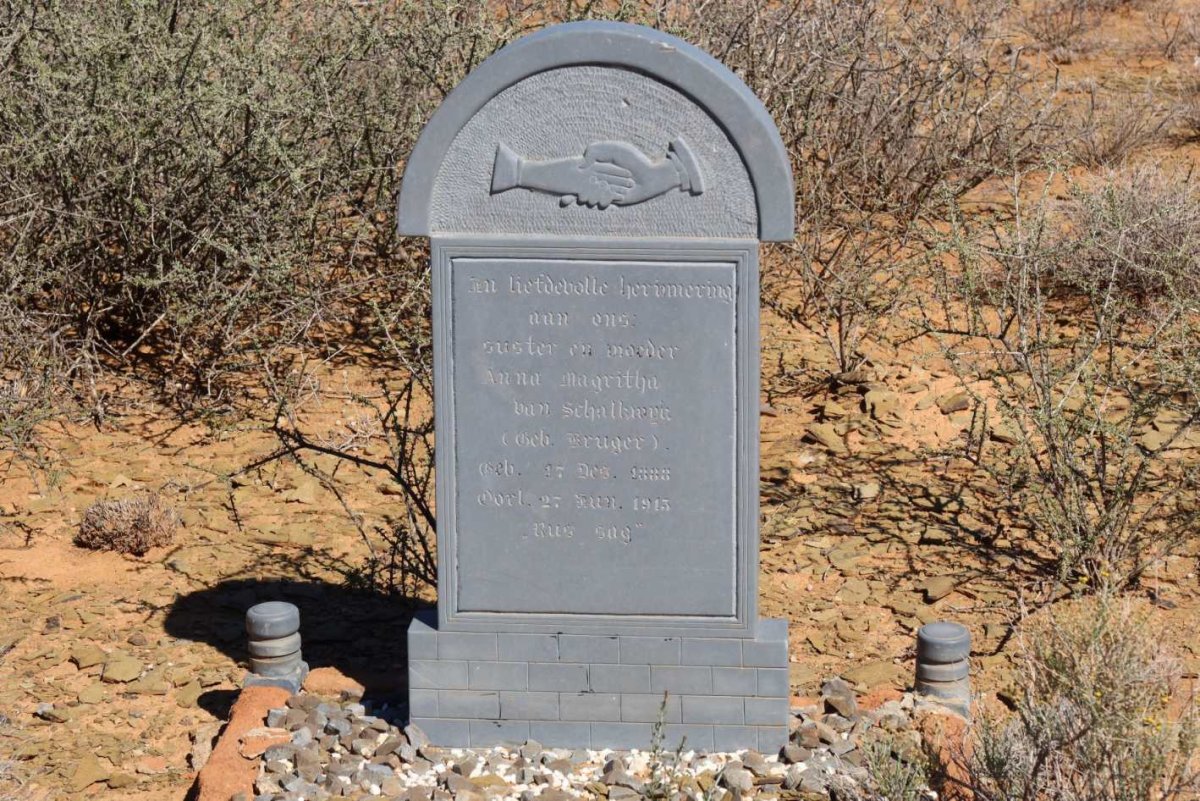 SCHALKWYK  Anna Magritha, van nee KRUGER 1888-1915