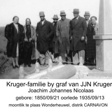 KRUGER Joachim Johannes Nicolaas 1850-1935