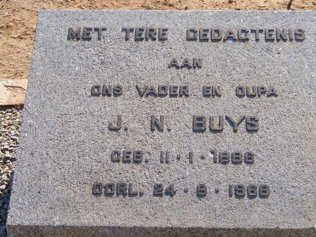 BUYS J.N. 1886-1968
