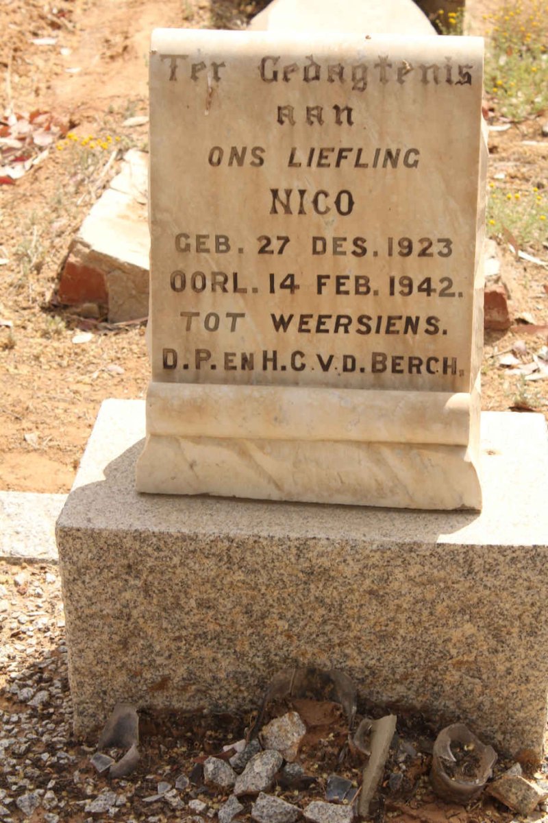 BERGH Nico, v.d. 1923-1942