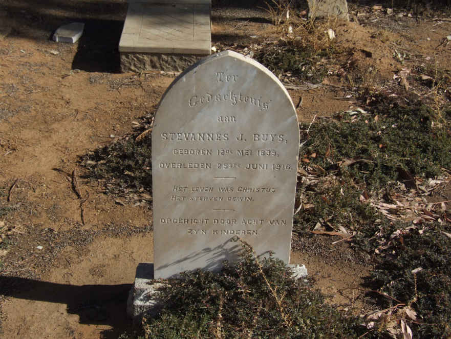 BUYS Stevannes J. 1839-1916