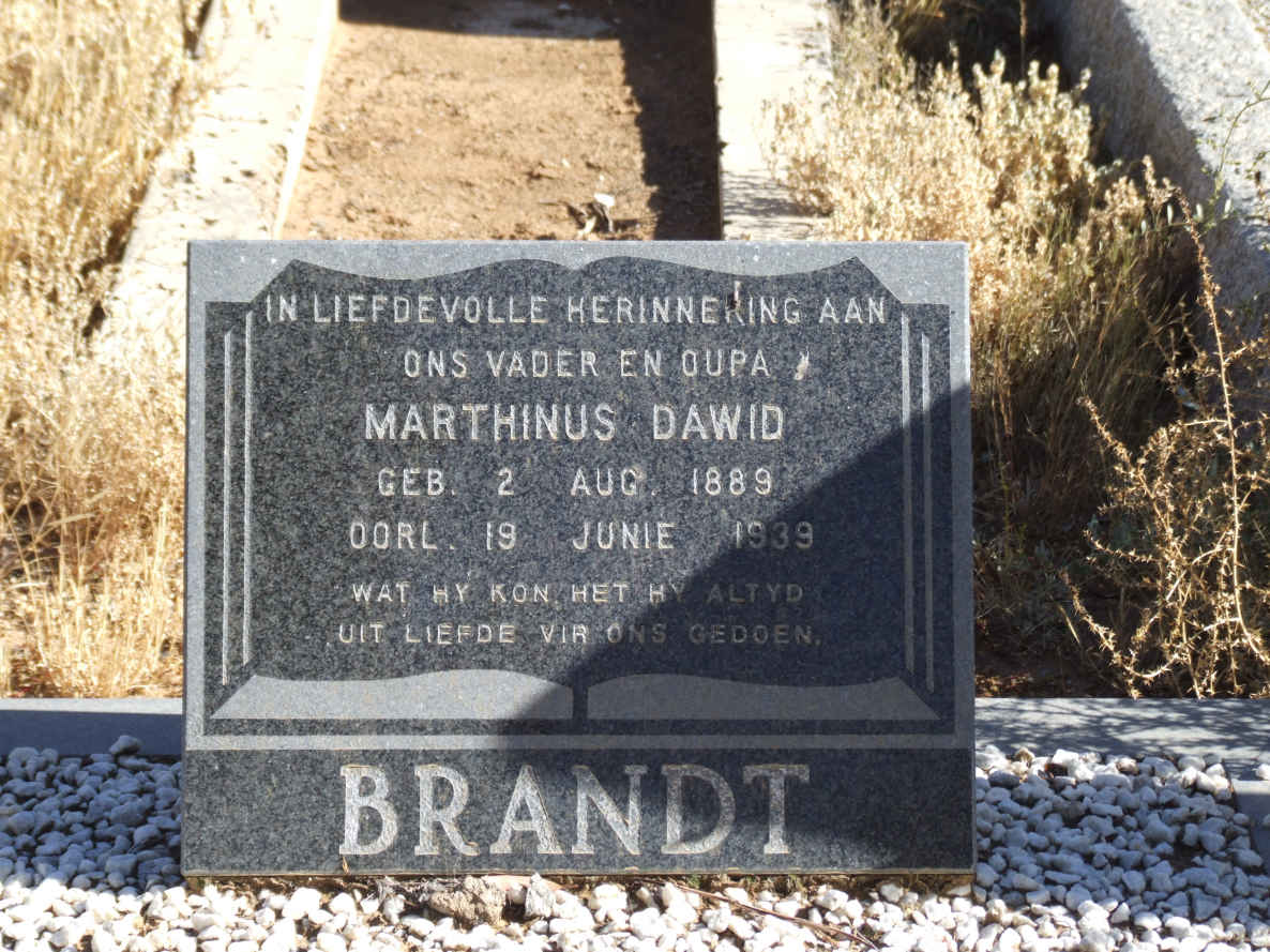 BRANDT Marthinus Dawid 1889-1939