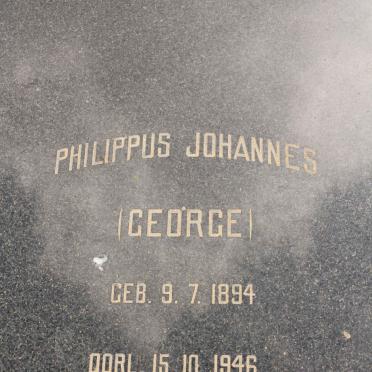 BURGER Philippus Johannes 1894-1946