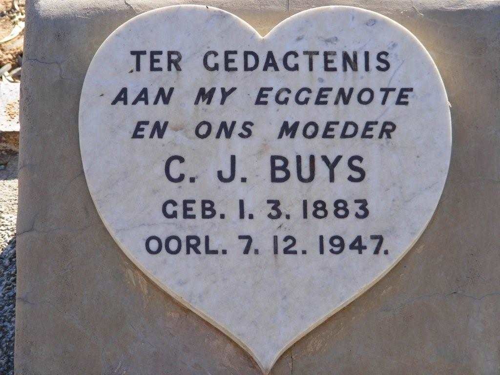 BUYS C.J. 1883-1947