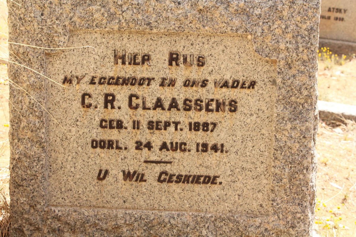 CLAASSENS C.R. 1887-1941