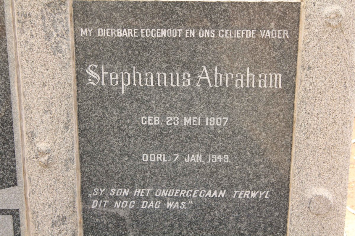 CLOETE Stephanus Abraham 1907-1949