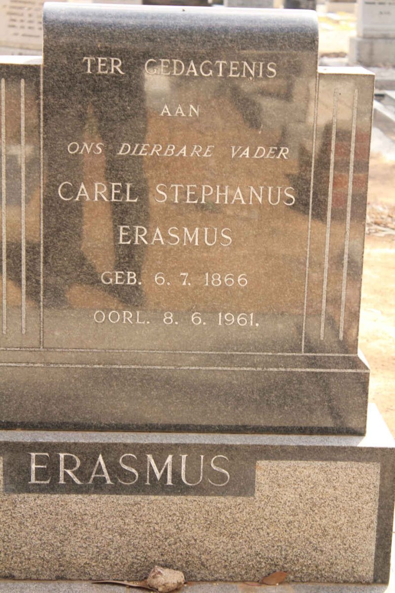 ERASMUS Carel Stephanus 1866-1961