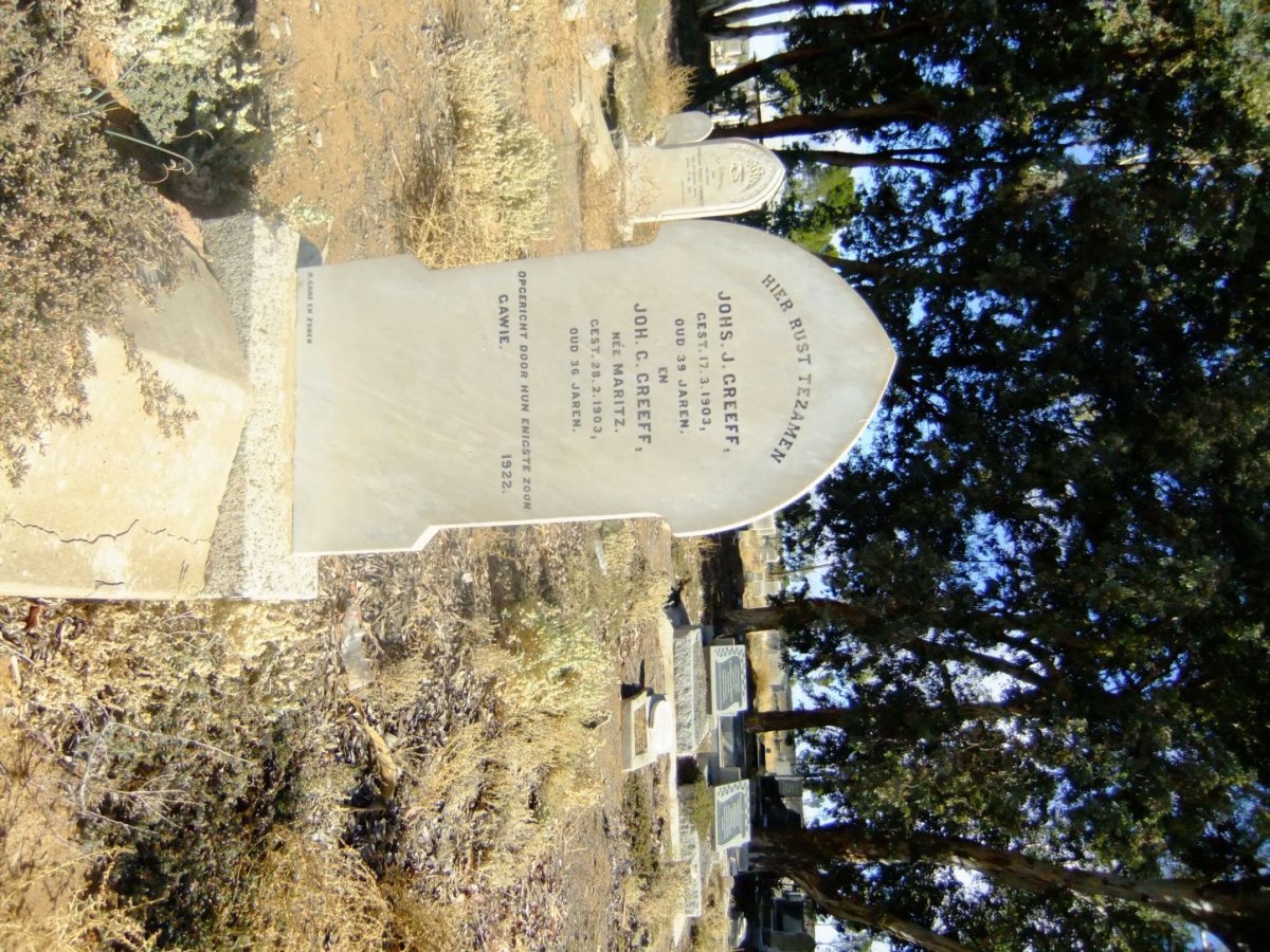 GREEFF Johs. J. -1903 &amp; Joh. C. MARITZ -1903