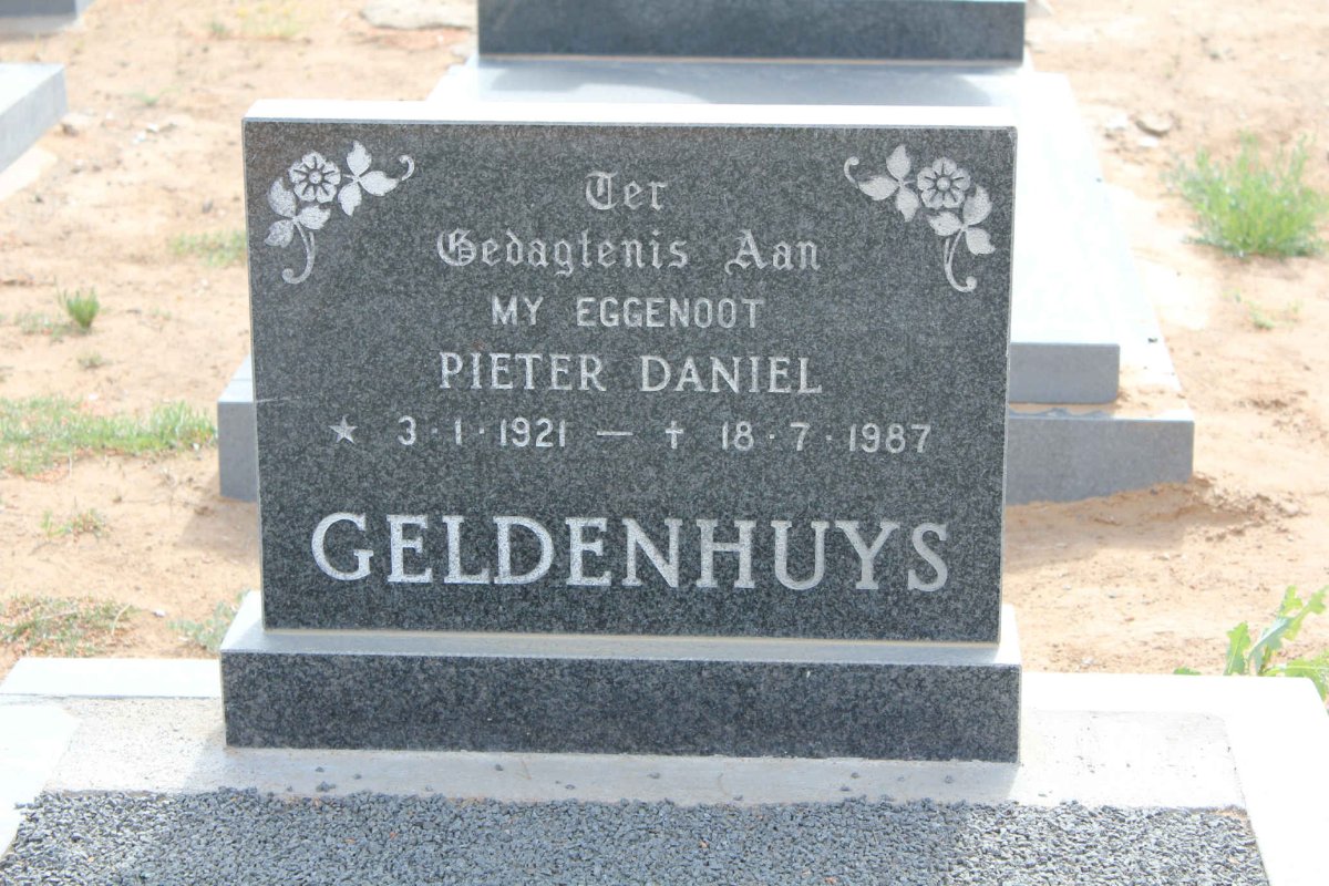 GELDENHUYS Pieter Daniel 1921-1987