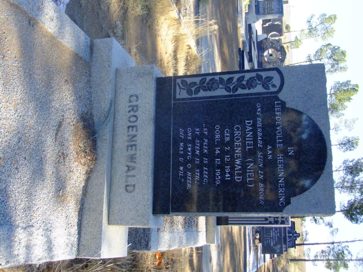 GROENEWALD Daniel 1941-1959