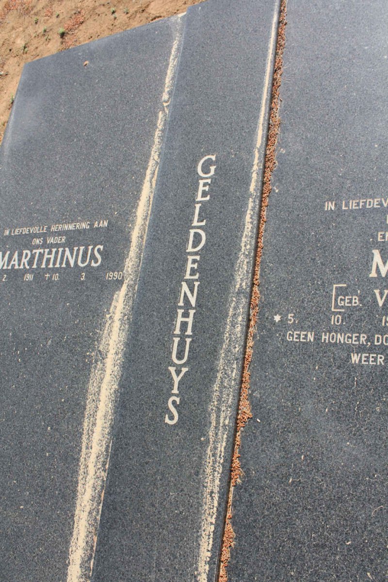 GELDENHUYS Marthinus 1911-1990 &amp; Maxine VAN BREDA 1918-1986