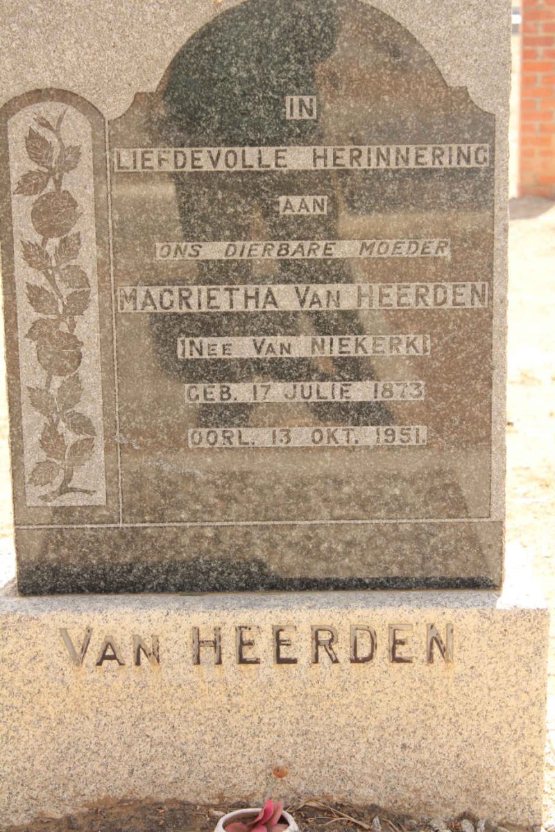 HEERDEN Magrietha, van nee VAN NIEKERK 1873-1951