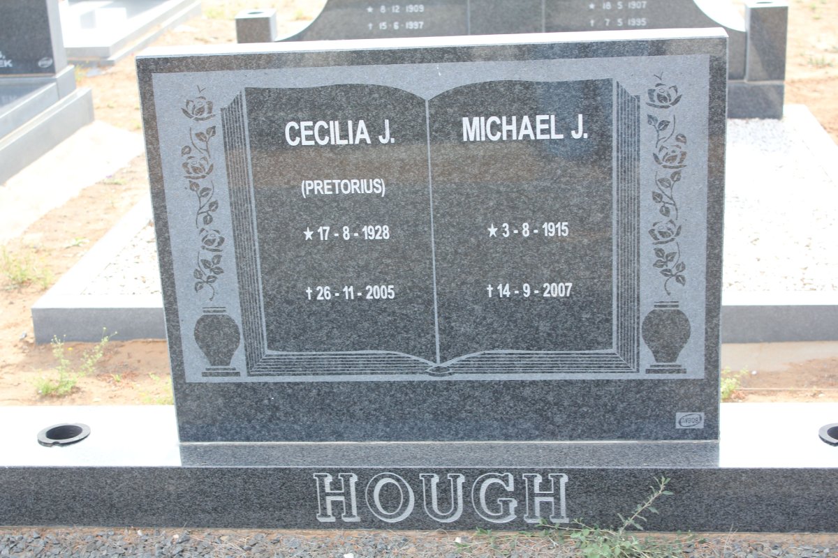 HOUGH Michael J. 1915-2007 &amp; Cecilia J. PRETORIUS 1928-2005