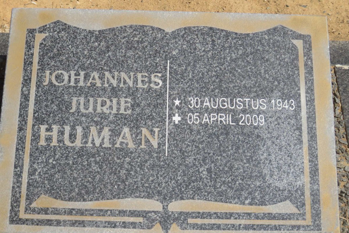 HUMAN Johannes Jurie 1943-2009