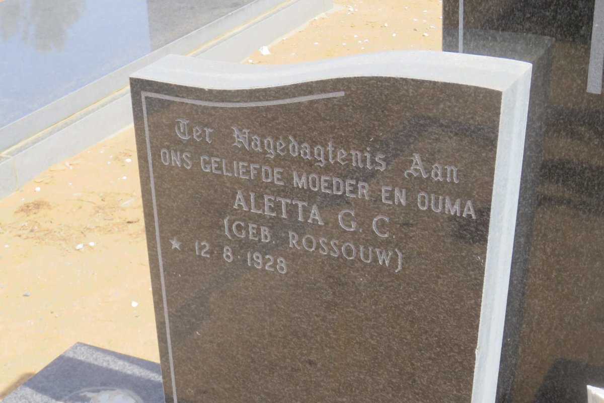 HEYMAN Louis J. 1924-1985 &amp; Aletta G.C. ROSSOUW 1928-
