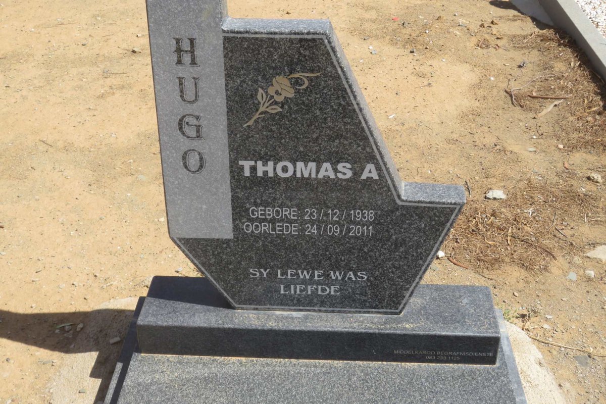 HUGO Thomas A. 1938-2011