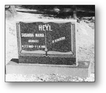 HEYL Susanna Maria nee OLWAGE 1883-1918