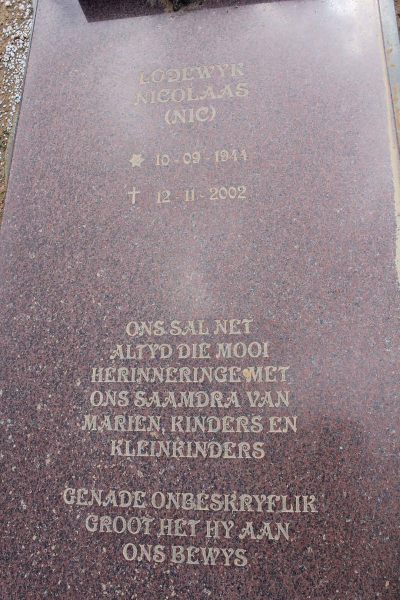 HUMAN Lodewyk Nicolaas 1944-2002