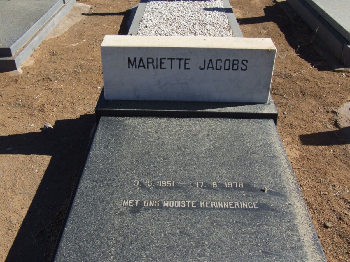 JACOBS Mariette 1951-1978