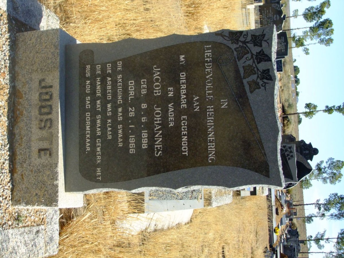 JOOSTE Jacob Johannes 1898-1966