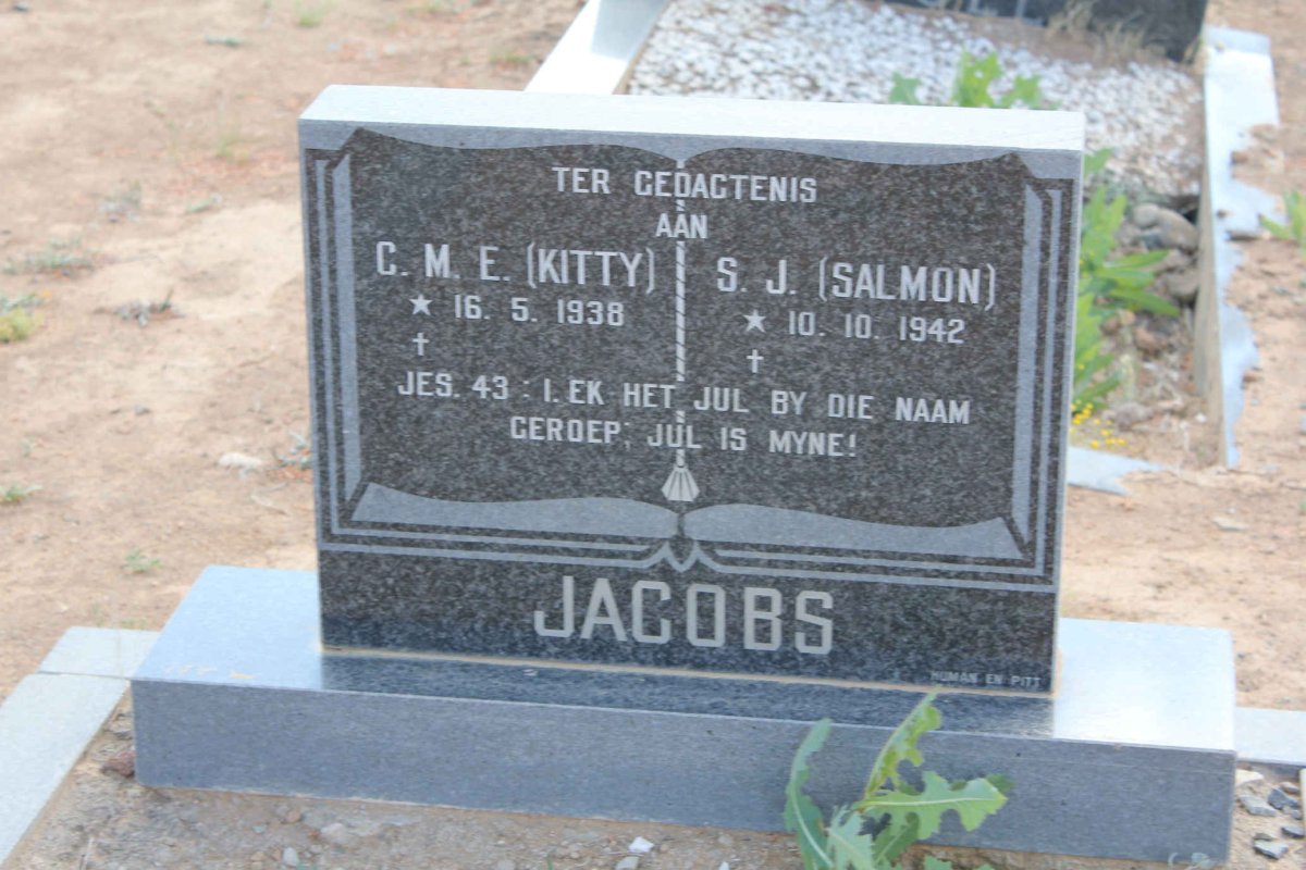 JACOBS S.J. 1942- &amp; C.M.E. 1938-