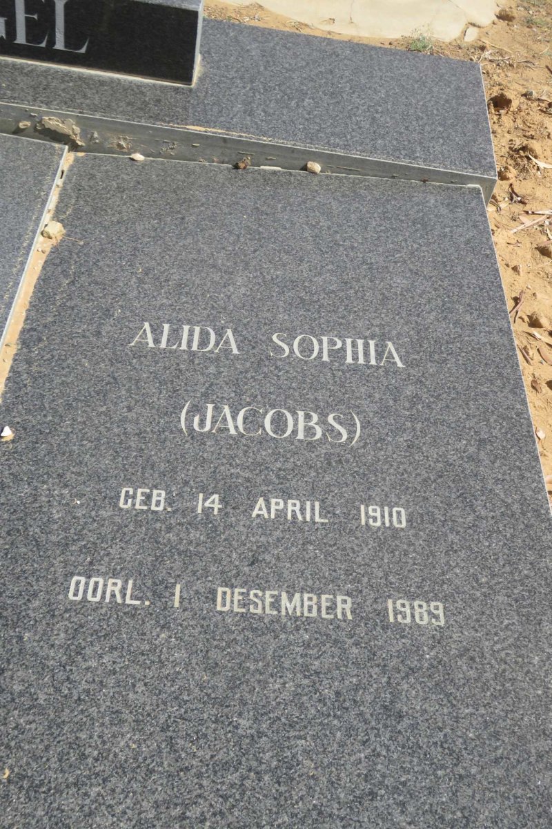 KRUGEL David Fredrick Nicolaas 1907-1987 &amp; Alida Sophia JACOBS 1910-1989