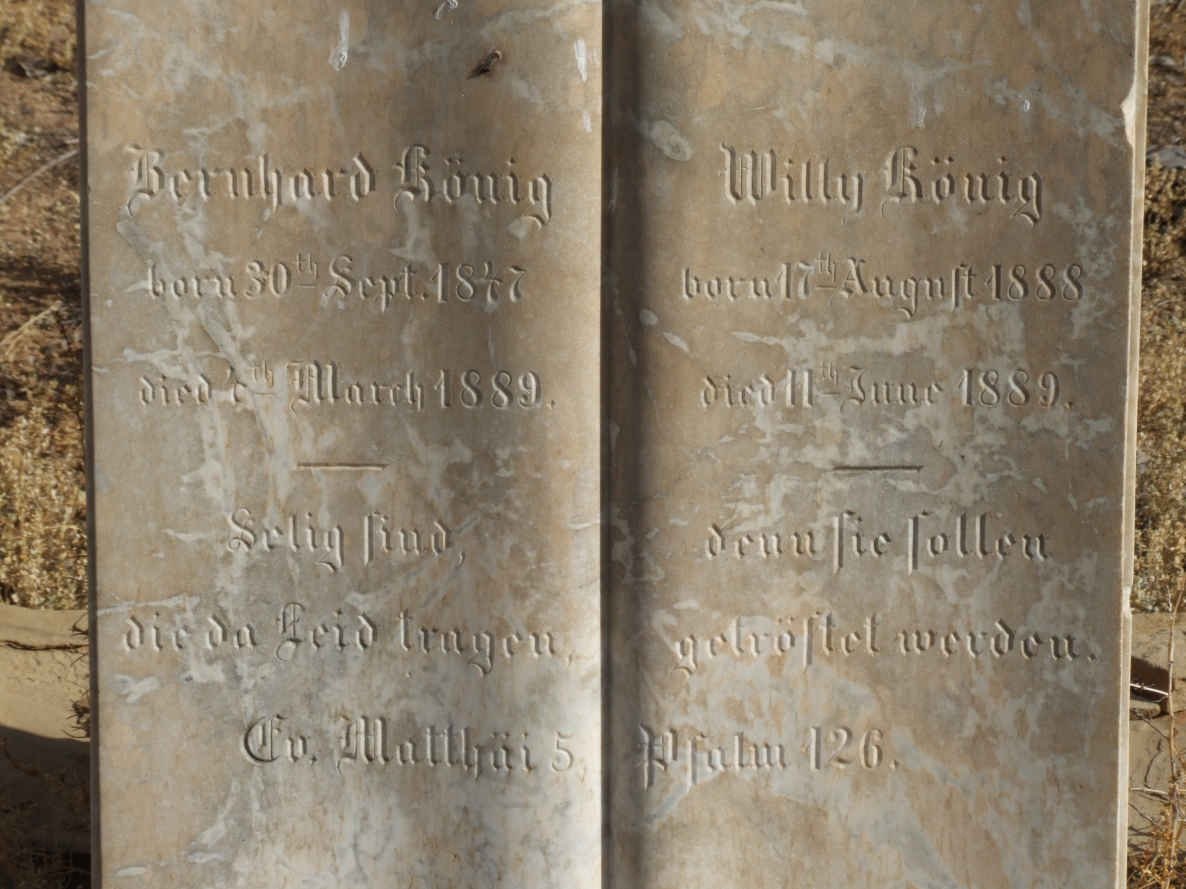 KONIG Bernhard 1847-1889 :: KONIG Willy 1888-1889