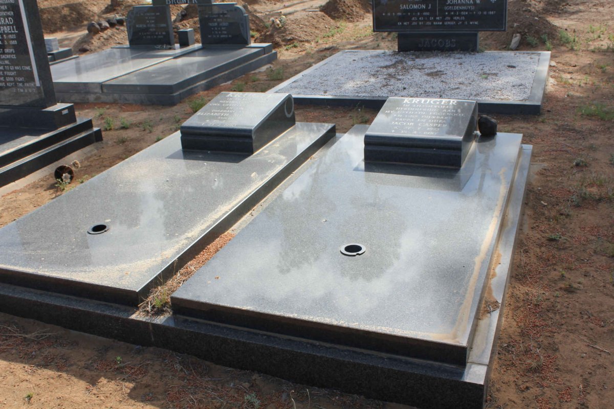 KRUGER Jacob Casper 1922-1987 &amp; Elizabeth Susanna CLOETE 1926-1990
