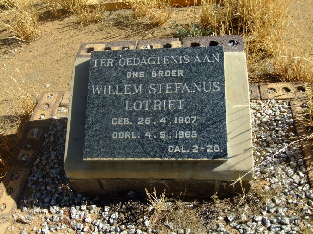 LOTRIET Willem Stefanus 1907-1968