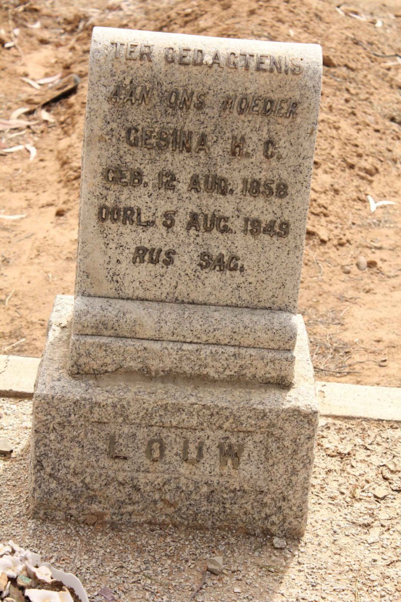 LOUW Gesina H.C. 1858-1945
