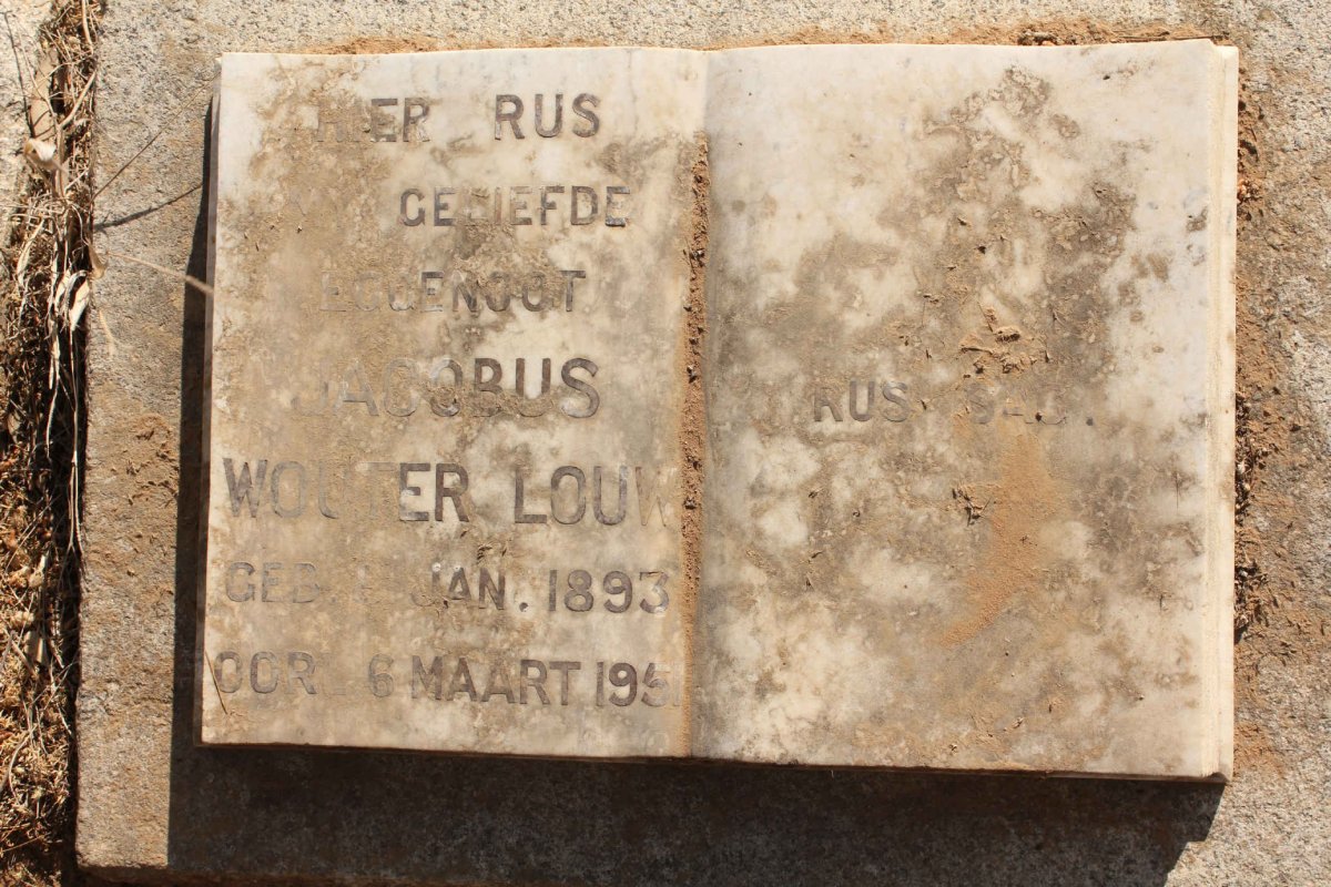 LOUW Jacobus Wouter 1893-1951