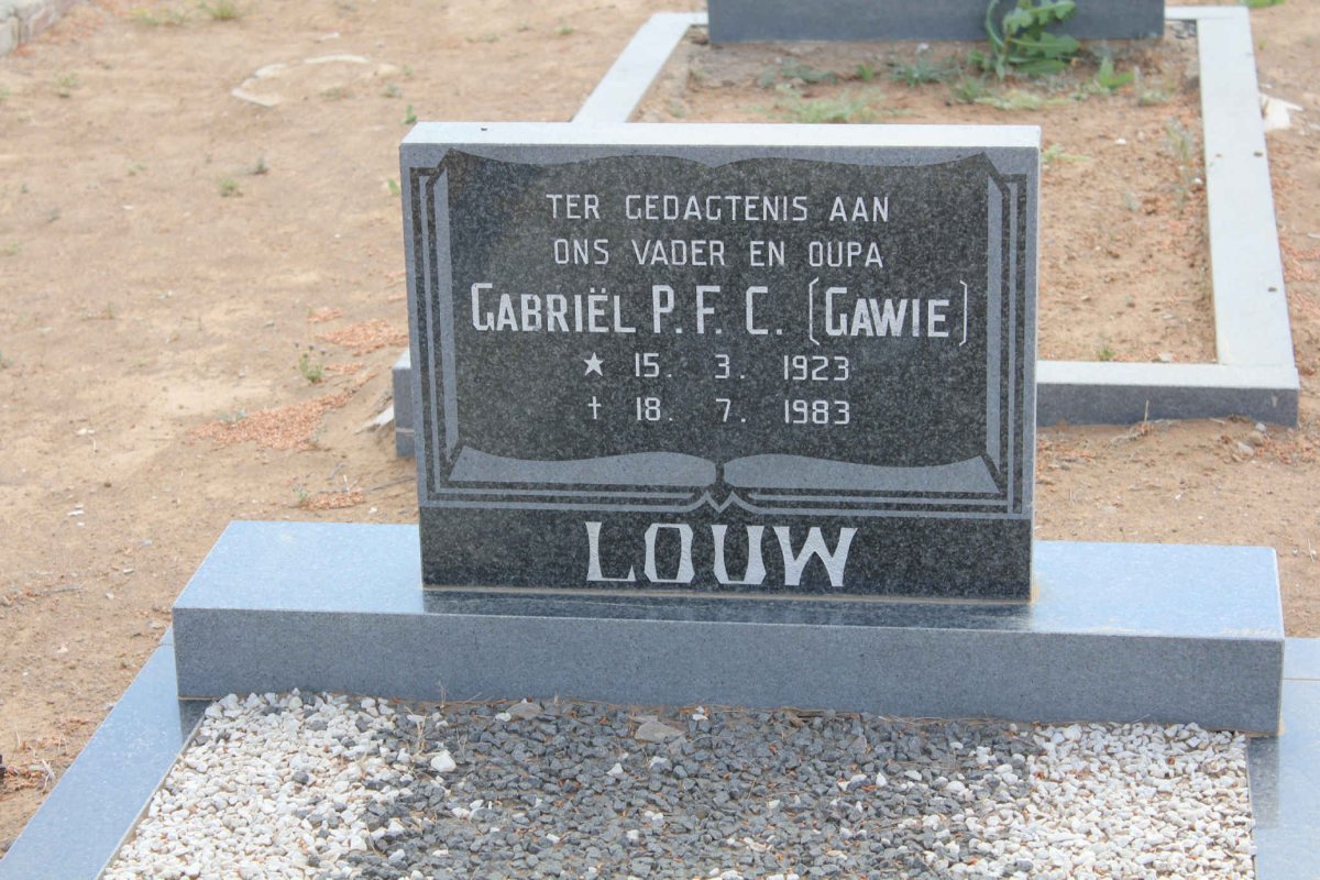 LOUW Gabriël P.F.C. 1923-1983