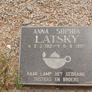 LATSKY Anna Sophia 1912-1997