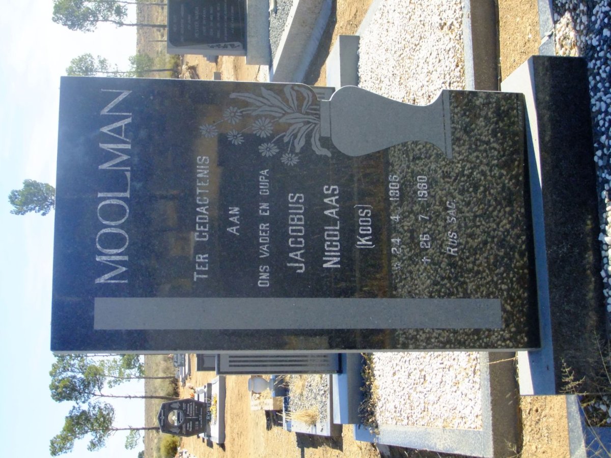 MOOLMAN Jacobus Nicolaas 1906-1980
